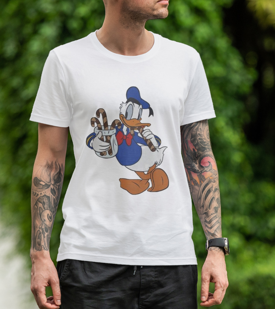 Donald Duck Festive Candy Canes T-Shirt