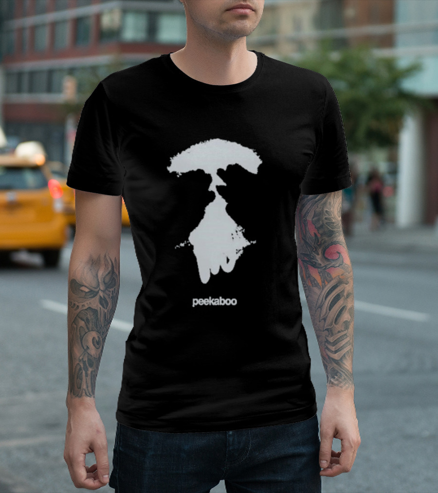 Peekaboo Eyes Wide Open Patch T-Shirt