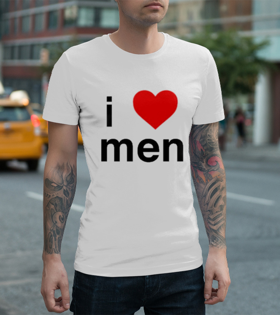 I Love Men Naomi Mcpherson Josette Heart T-Shirt