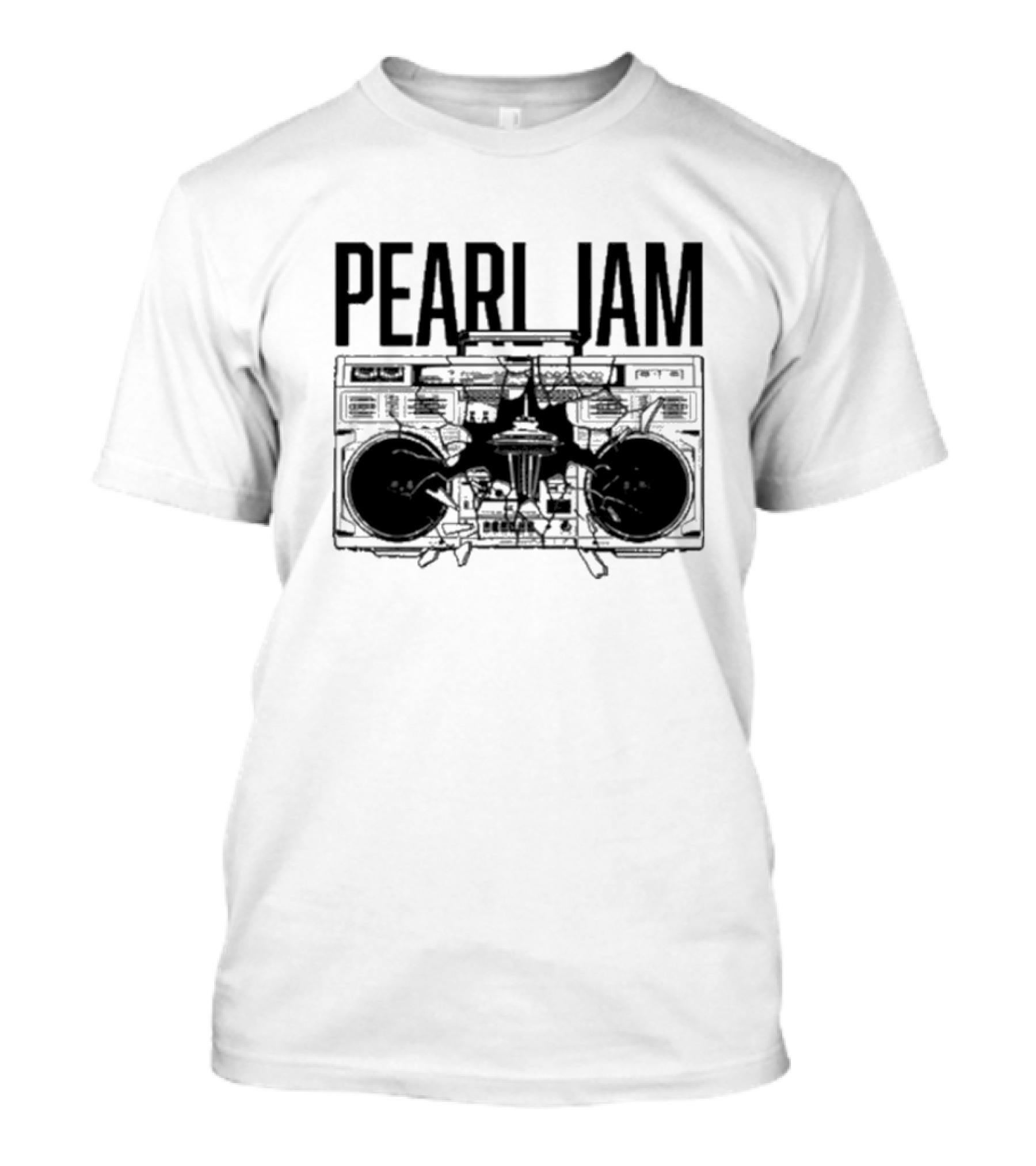 Pearl Jam May 28-30 2024 Seattle Wa Boombox Motif T-Shirt