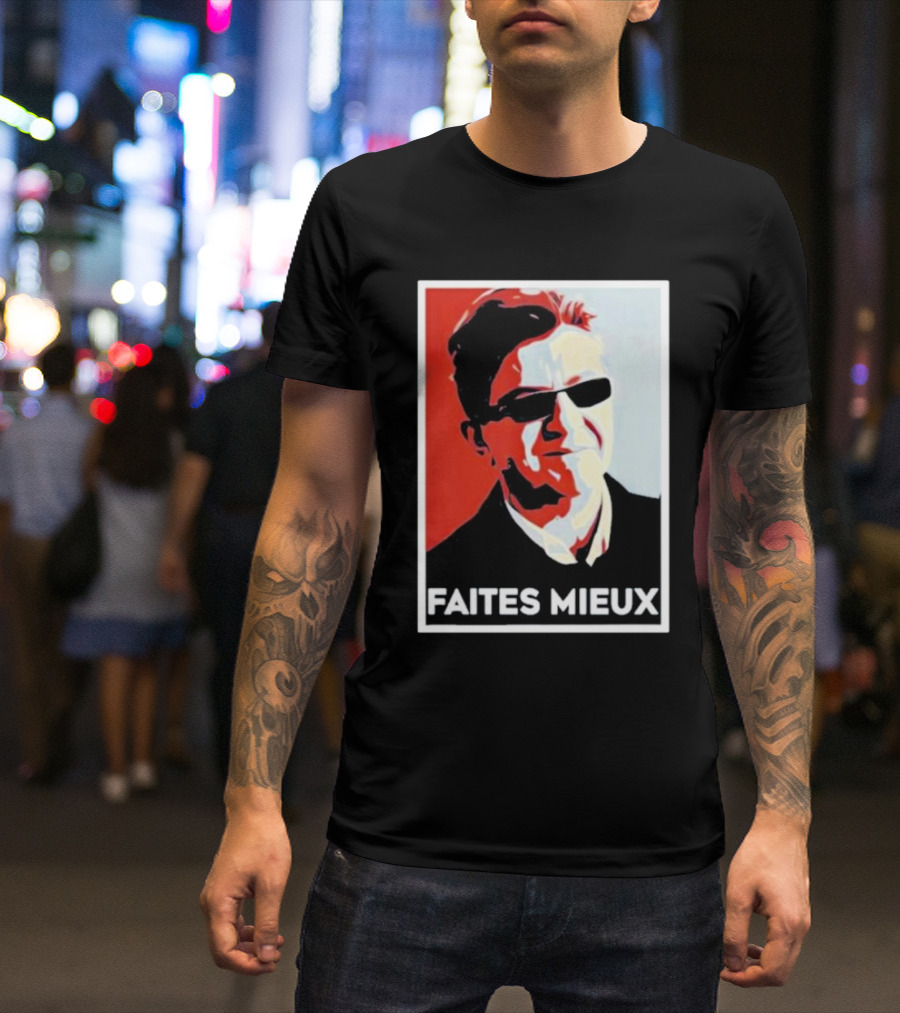 Faites Mieux Red And Black Pop T-Shirt