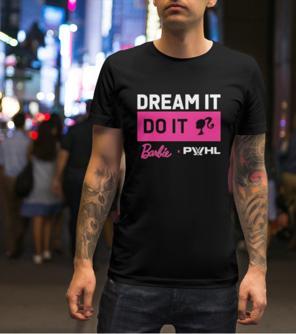 Barbie Dream It Do It X PWHL Collaboration T-Shirt