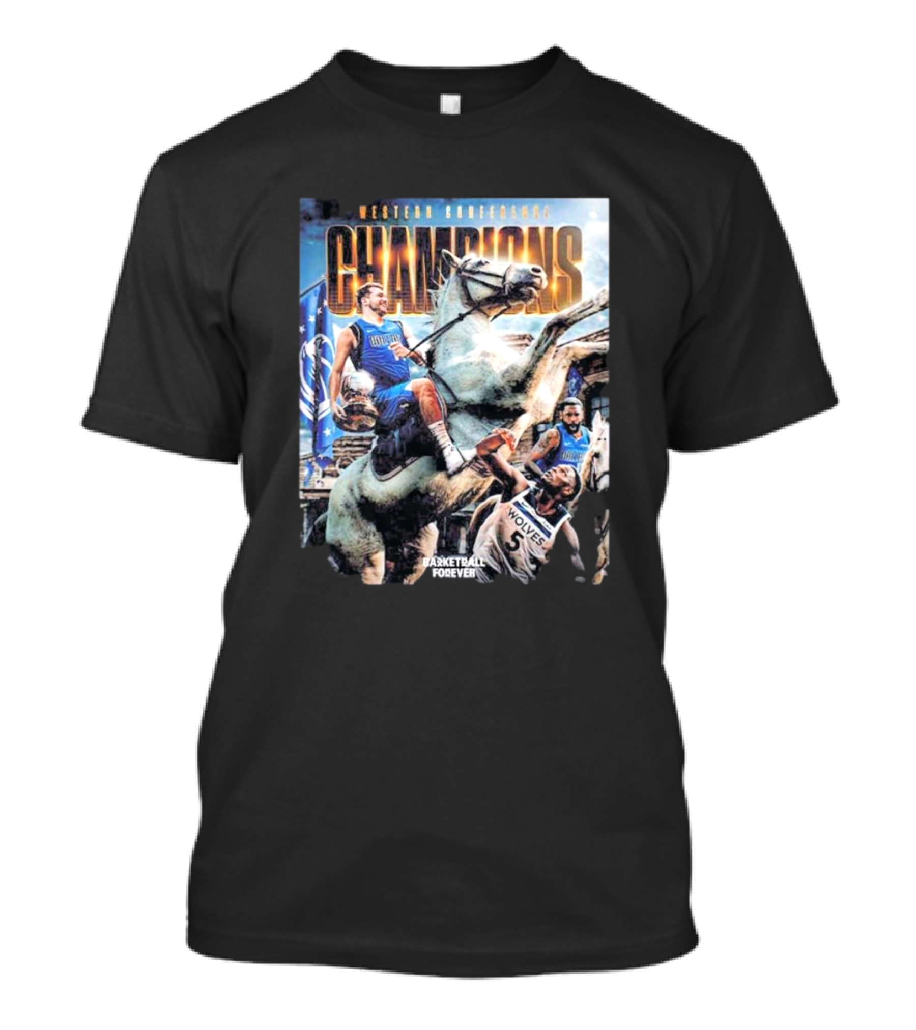 Western Conference Champions Dallas Mavericks Basketball Forever T-Shirt