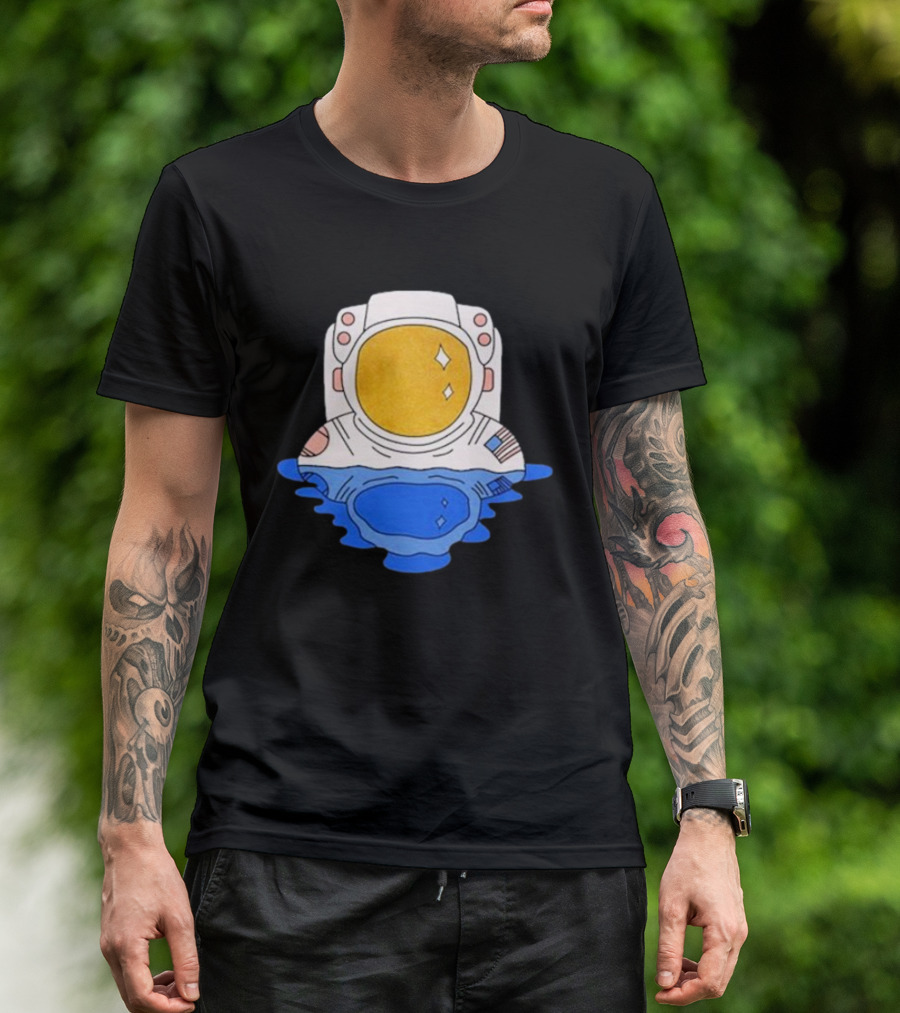 SciShow Buoyancy Lab Astronaut Floating In Water T-Shirt