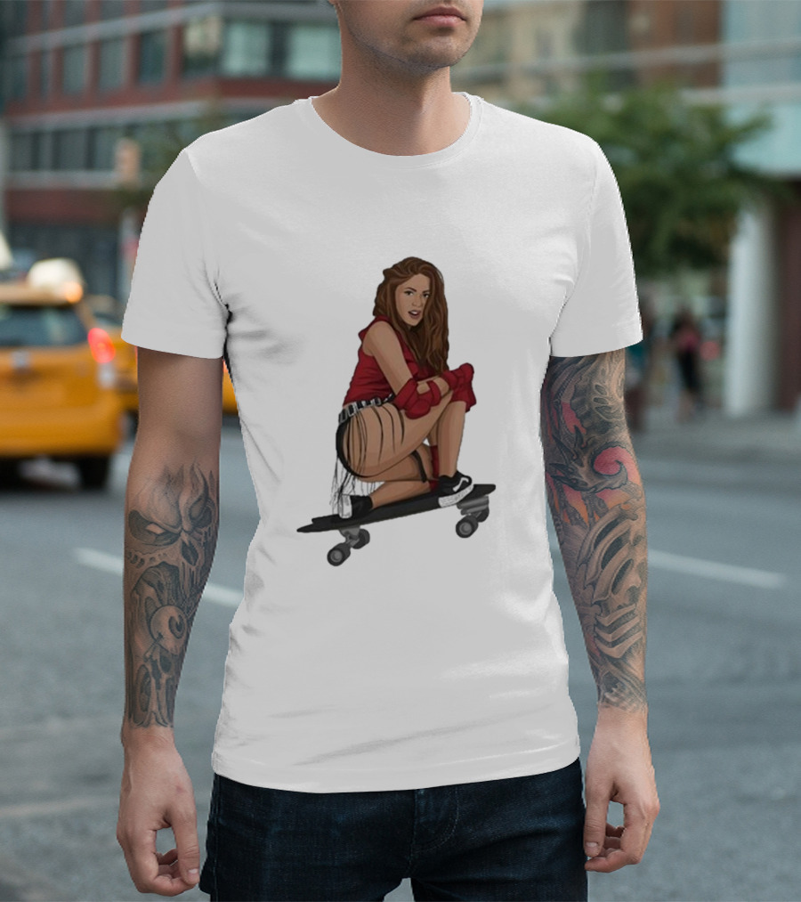 Shakira Girl Like Me Skateboard T-Shirt