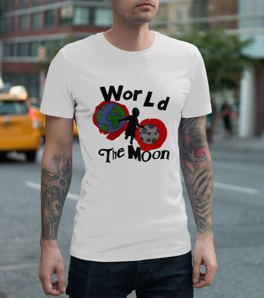 World The Moon Child Earth And Moon T-Shirt