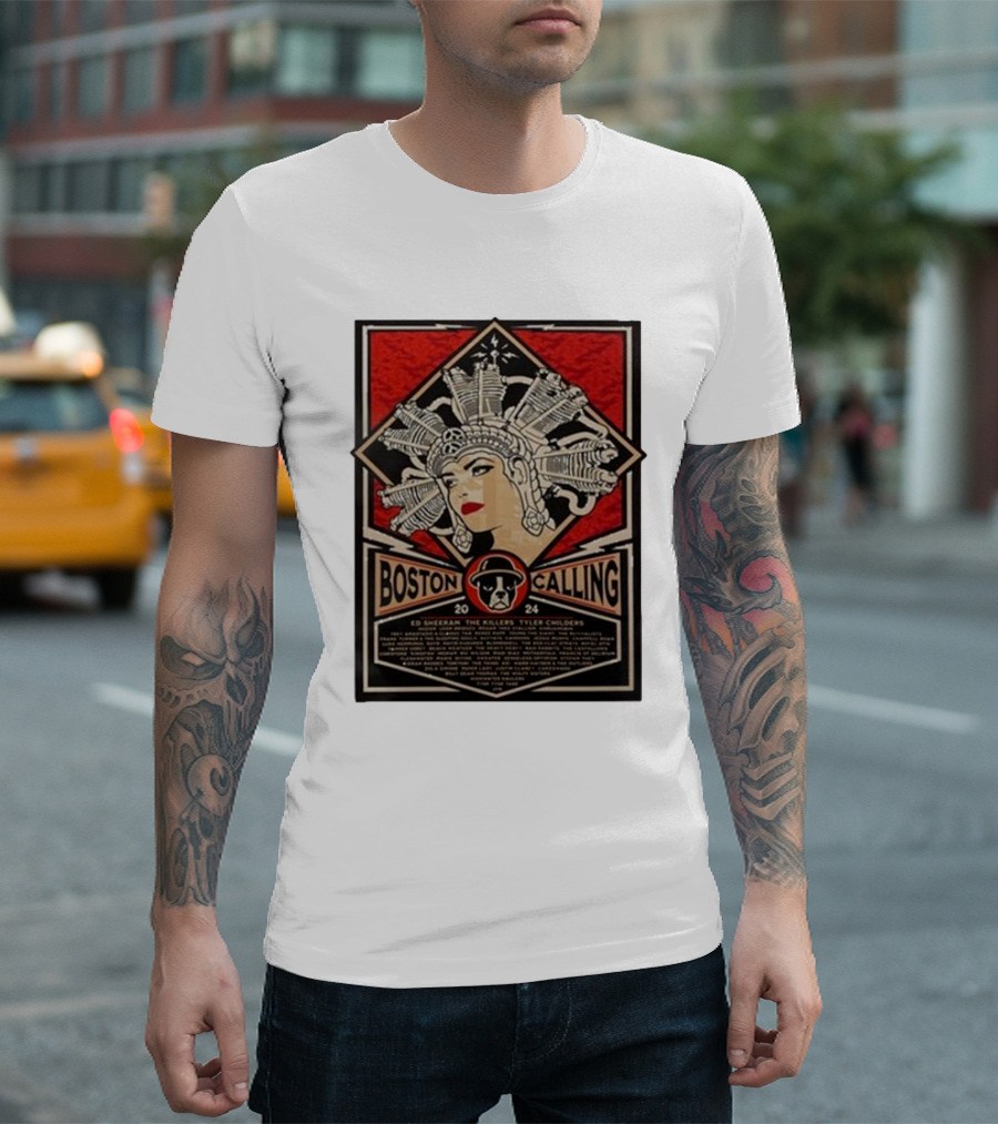 Boston Calling 2024 Ed Sheeran The Killers Tyler Childers T-Shirt