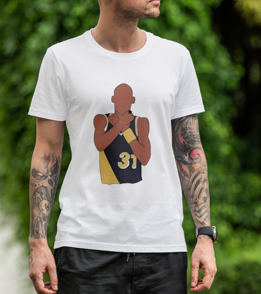 Candace Parker Reggie Miller 31 Gesture Basketball Fan T-Shirt