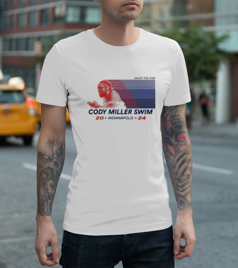 Cody Miller Swim Fast Lane 2024 Indianapolis T-Shirt
