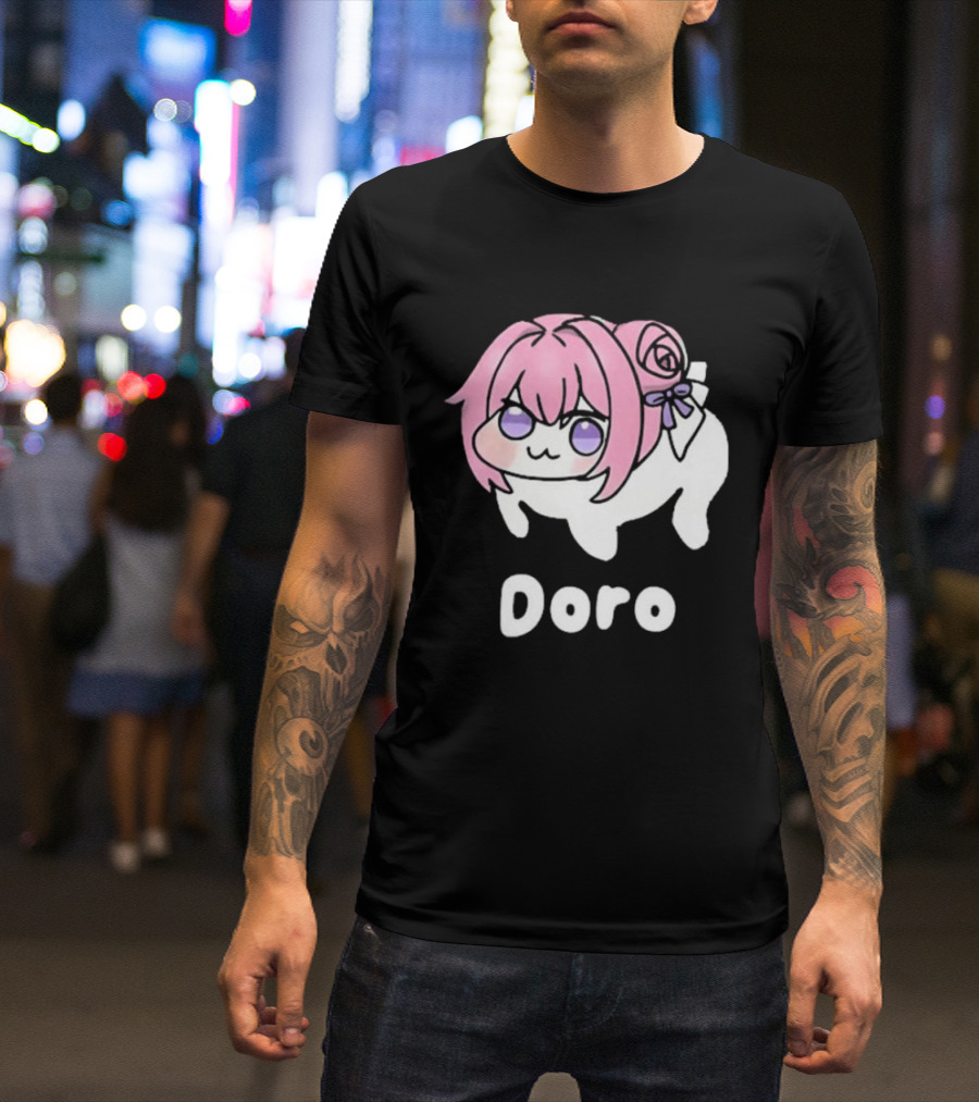 Doro Nikke Anime Pink Hair Character T-Shirt
