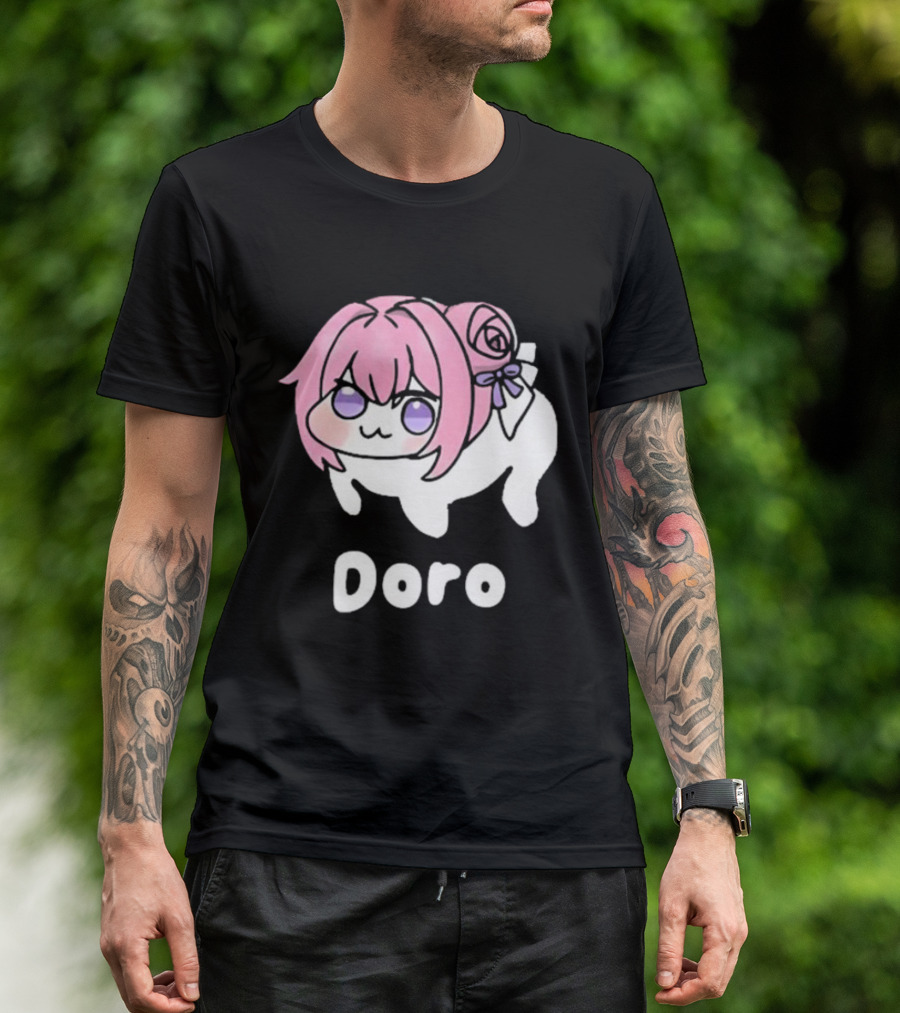 Doro Nikke Anime Pink Hair Character T-Shirt