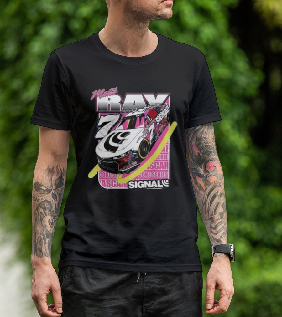 Malik Ray 7 NASCAR Coke Series Signal Racing Car T-Shirt