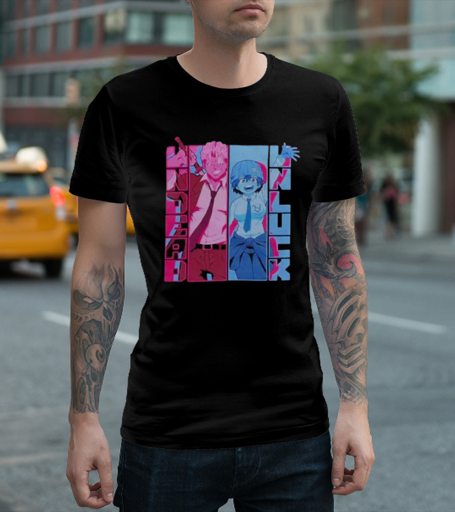 Undead Unluck Andy Fuuko Manga Panel T-Shirt