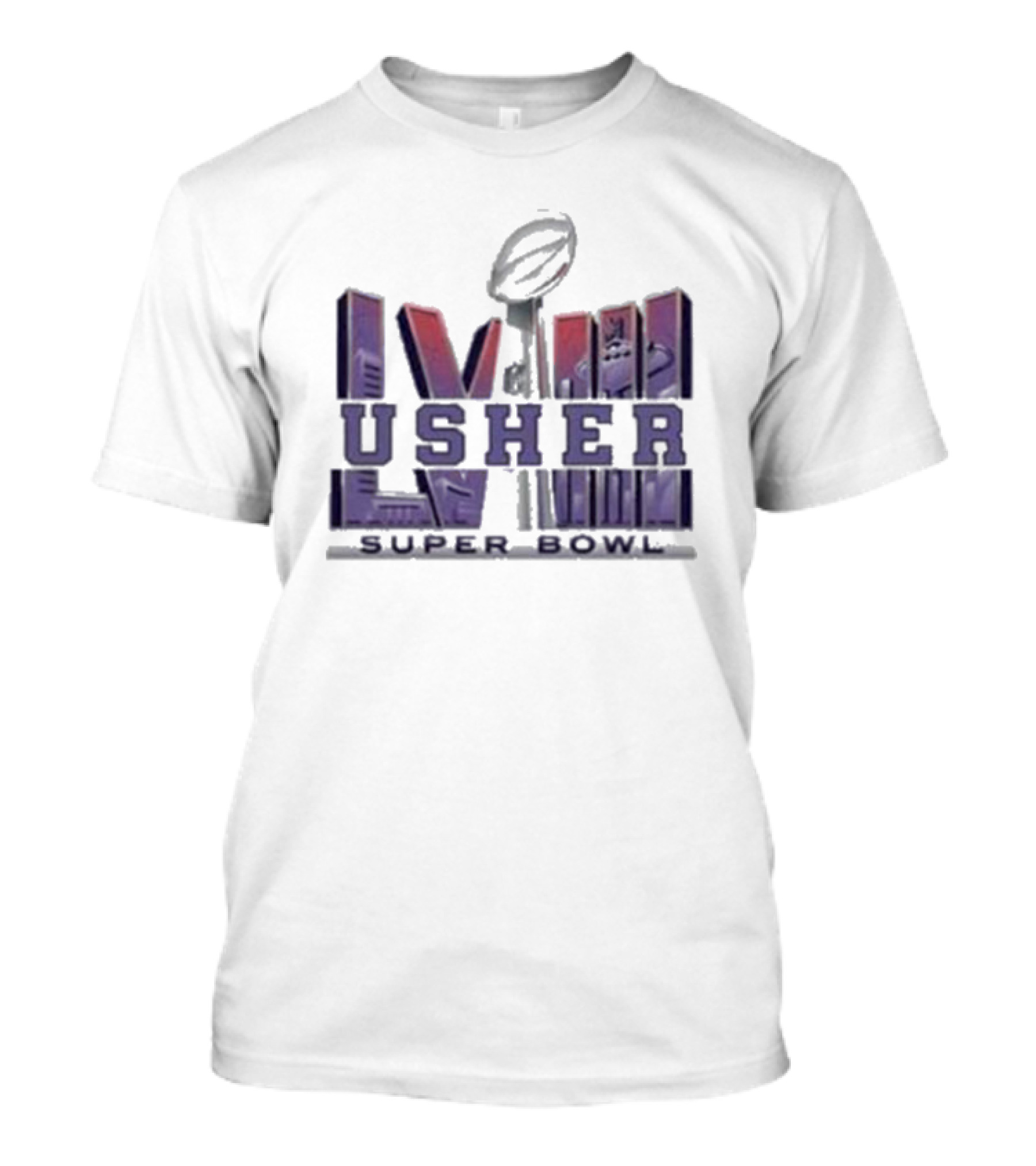 Usher Super Bowl LVIII Football Event T-Shirt