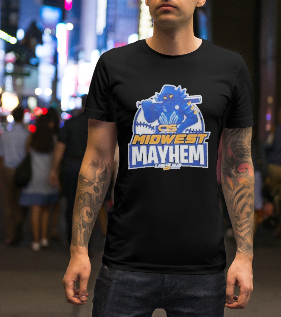CS Midwest Mayhem USSSA Iowa Baseball T-Shirt
