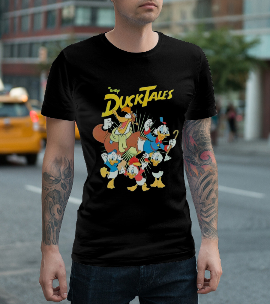 DuckTales Vintage Cast Disney Duck Cartoon Characters T-Shirt