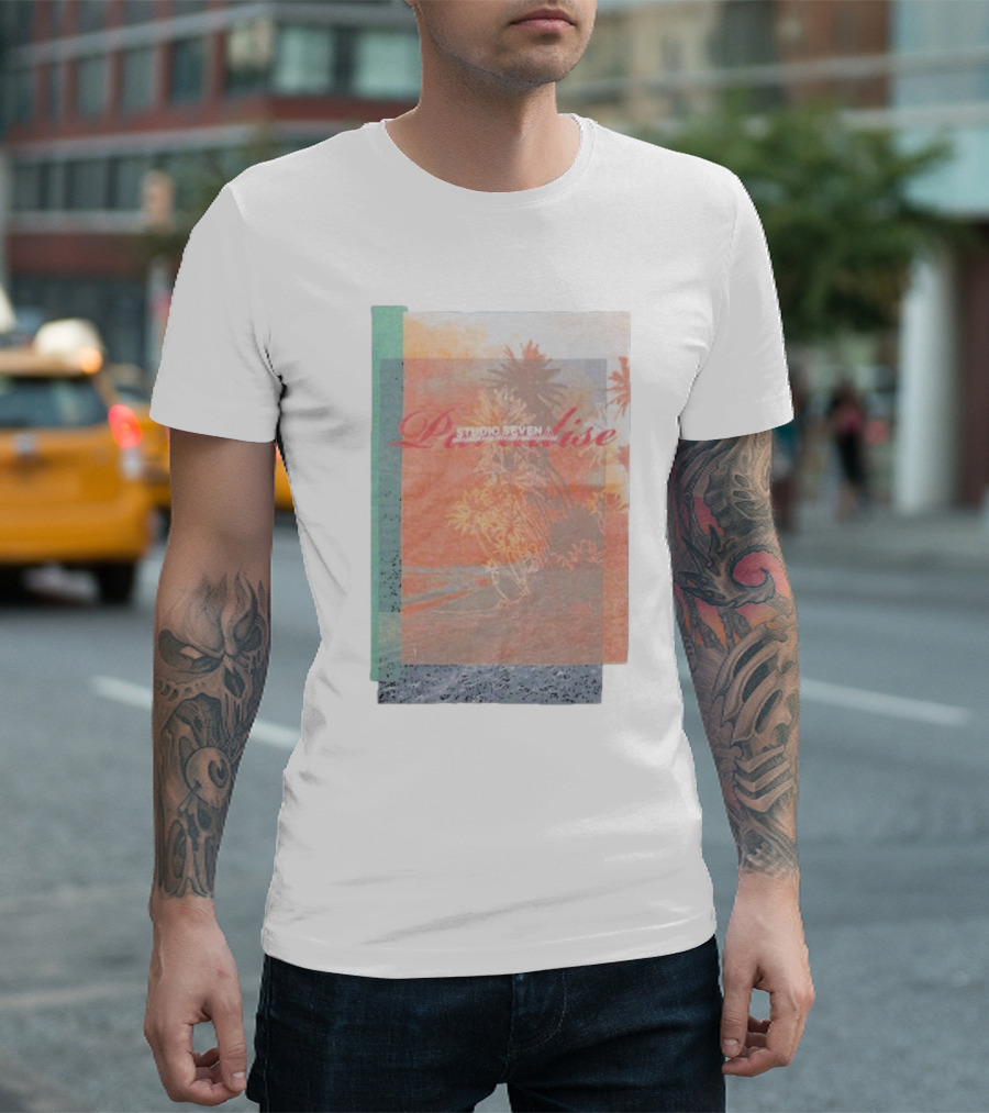 Paradise Studio Seven Tropical Overlay T-Shirt