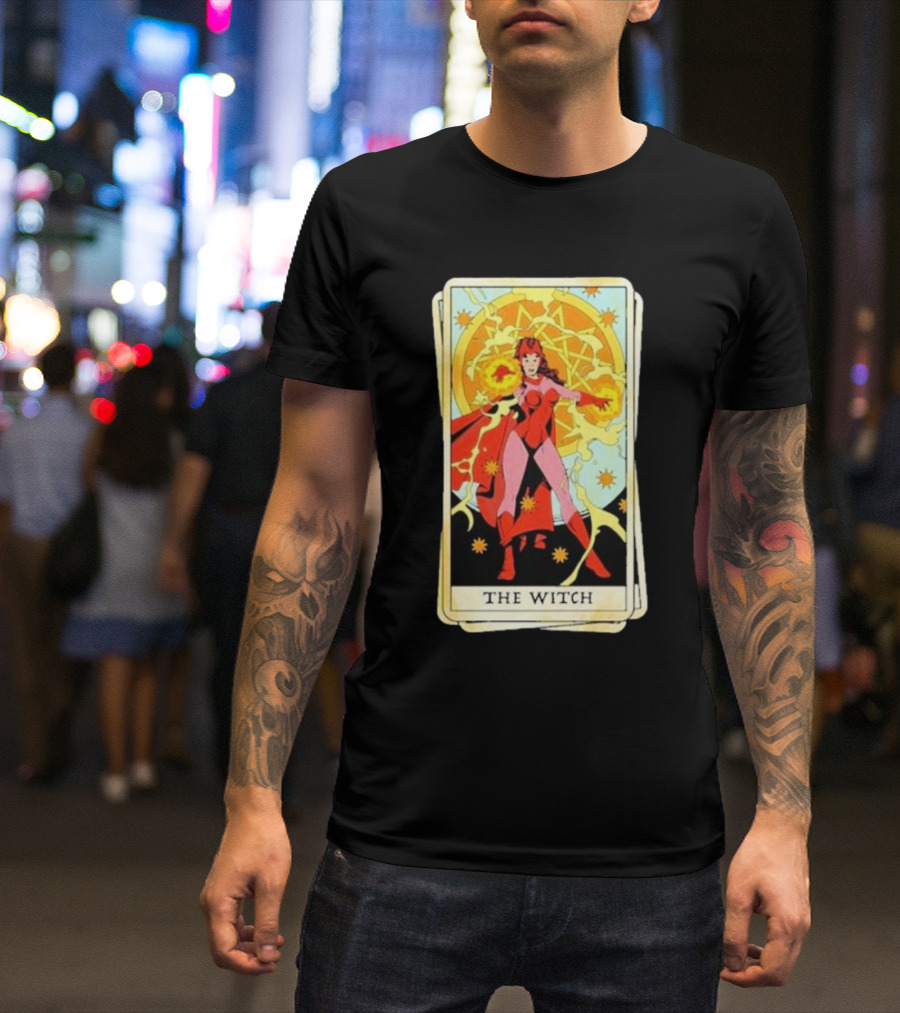 Tarot Card Featuring Scarlet Witch As The Witch T-Shirt