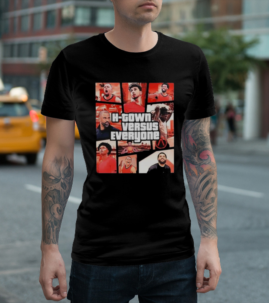 H-Town Versus Everyone Aaron Patterson Style Gta Inspired Sportswear T-Shirt