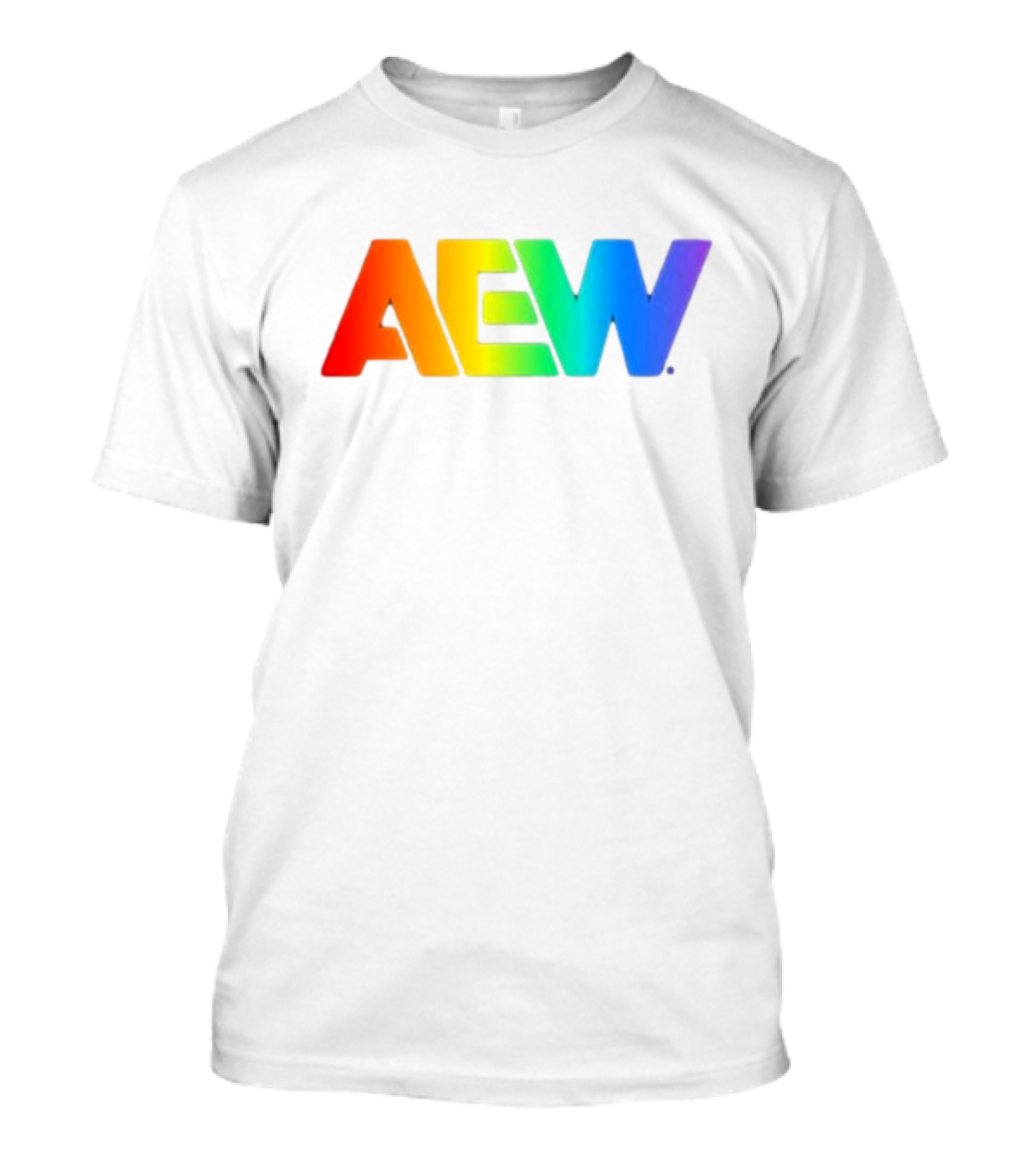 AEW 2024 Pride Rainbow T-Shirt