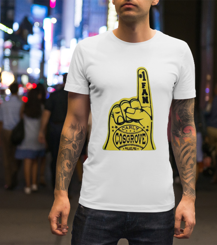 Carly Cosgrove Philadelphia Number One Fan Foam Finger T-Shirt