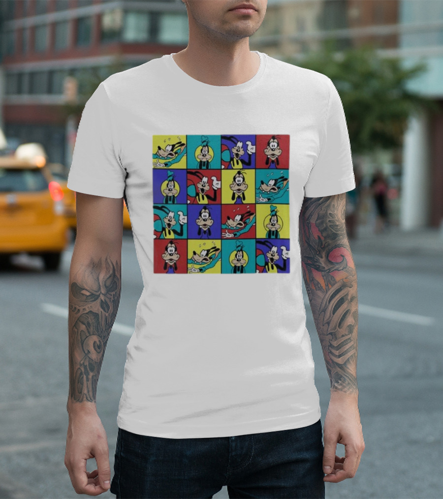 Goofy Multicolored Funny Face Expressions T-Shirt
