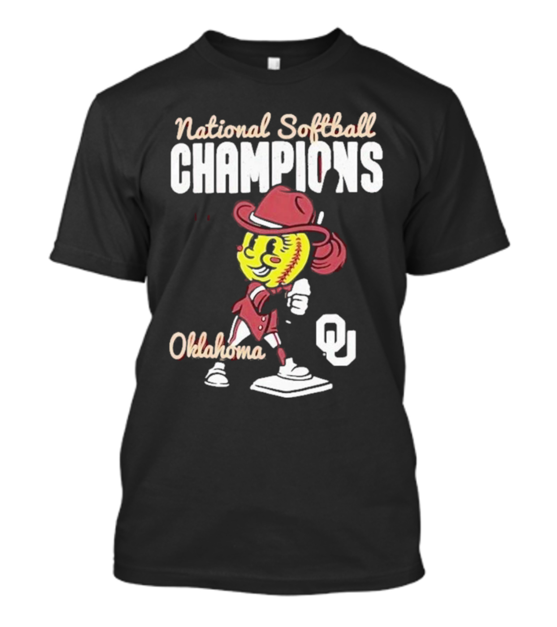 Oklahoma National Softball Champions 2024 NCAA Women’s College World Series Sooners Comfort Colors T-Shirt