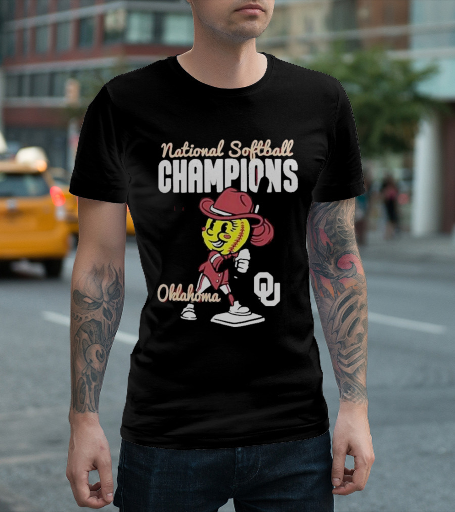 Oklahoma National Softball Champions 2024 NCAA Women’s College World Series Sooners Comfort Colors T-Shirt