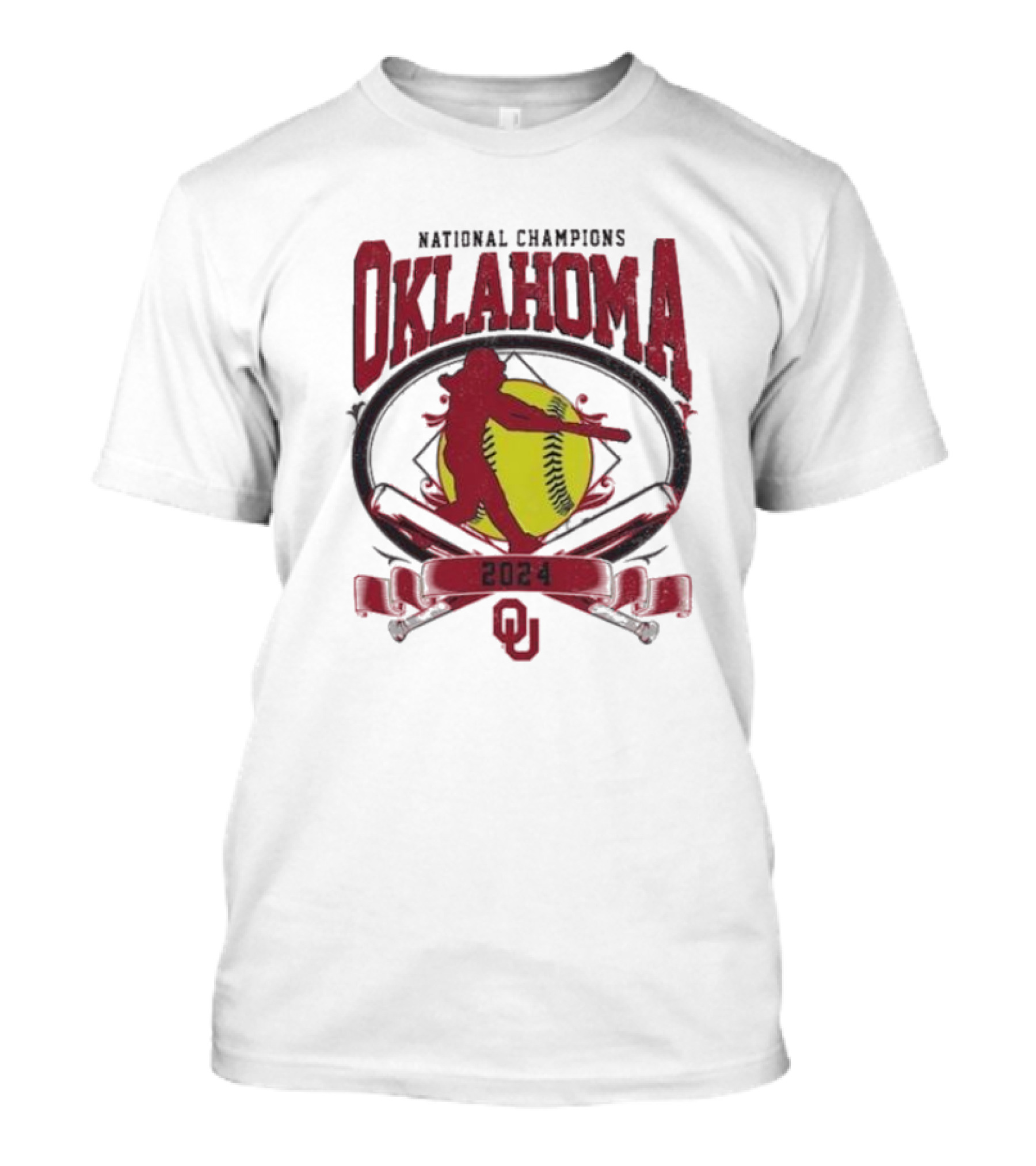 Oklahoma Sooners 2024 NCAA Softball Women’s College World Series Champions Comfort Colors T-Shirt