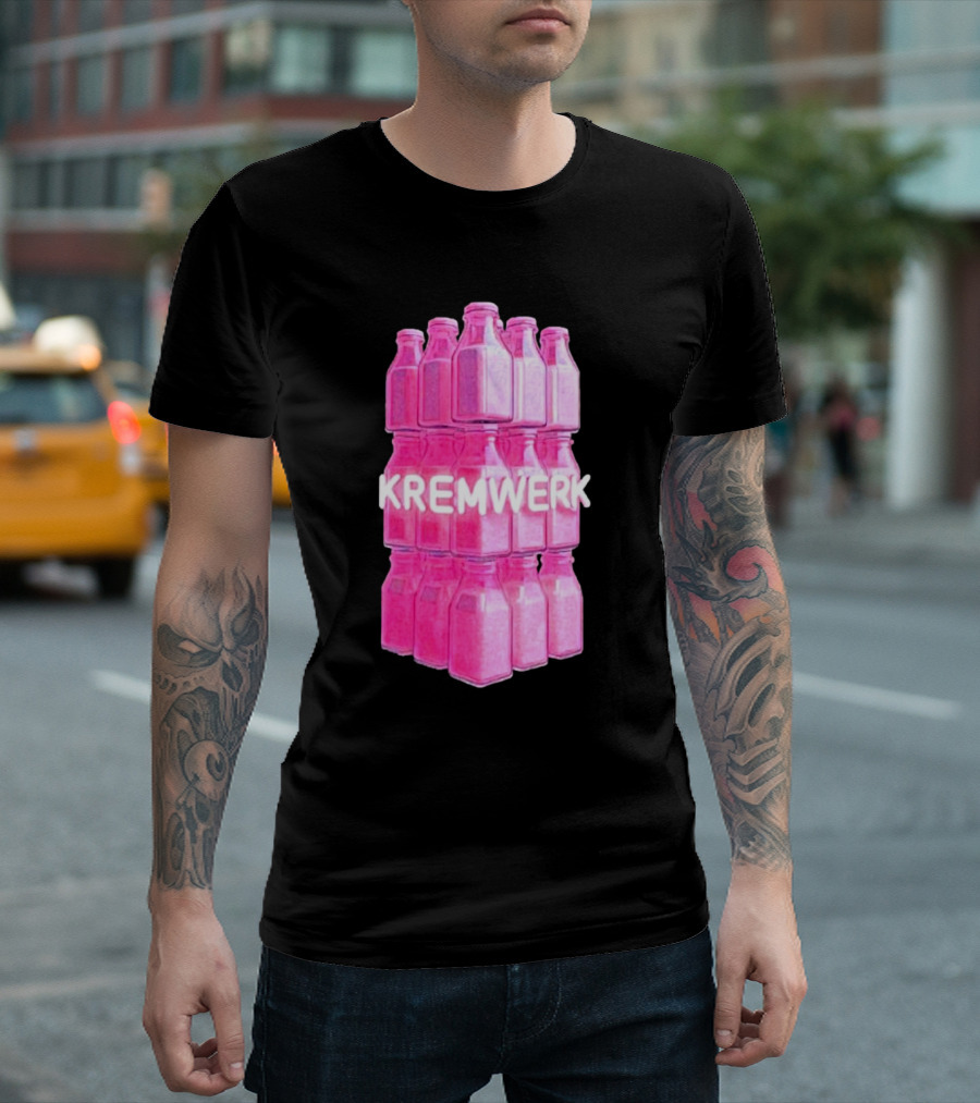 Kremwerk Seattle Wa Pink Cream Bottles Factory T-Shirt