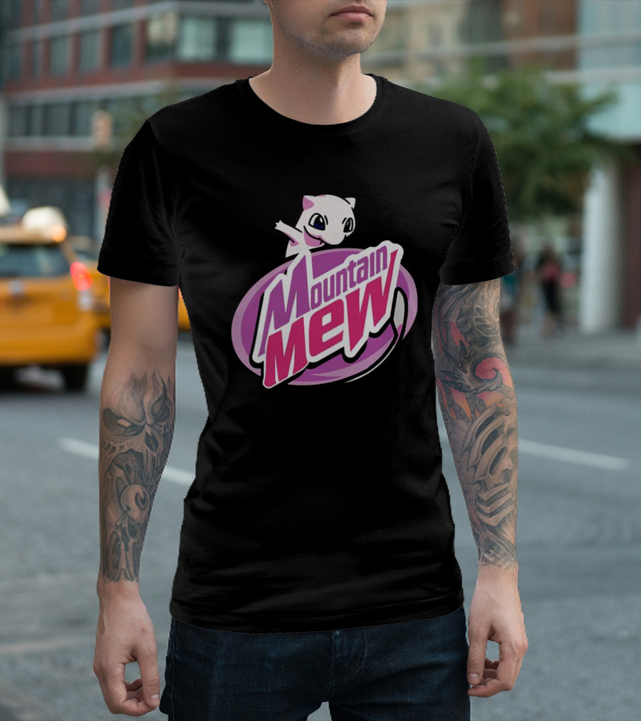 Mountain Mew Pokemon Go Mewtwo Parody Mountain Dew T-Shirt
