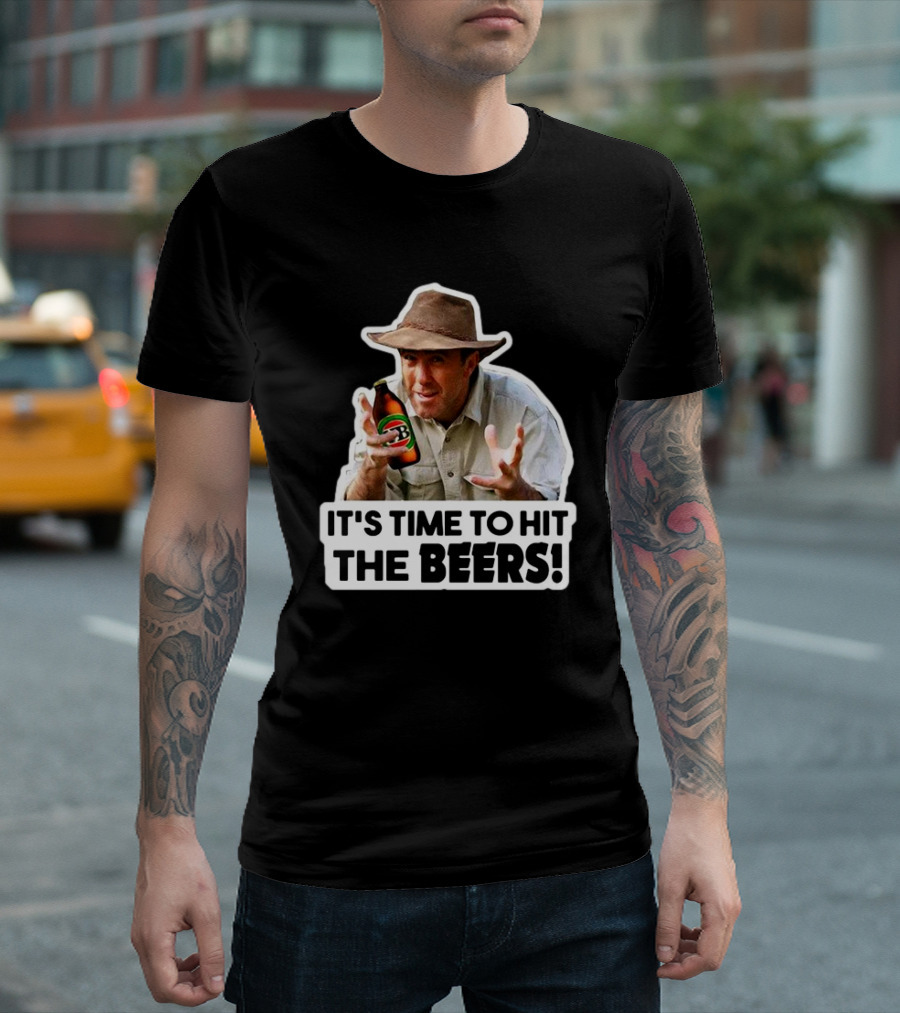 Russell Coight It's Time To Hit The Beers Beer Bottle Hat T-Shirt