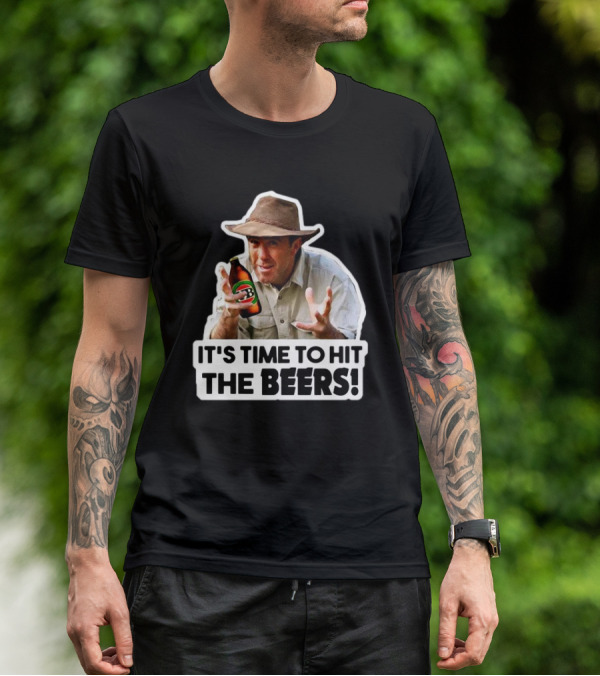Russell Coight It's Time To Hit The Beers Beer Bottle Hat T-Shirt
