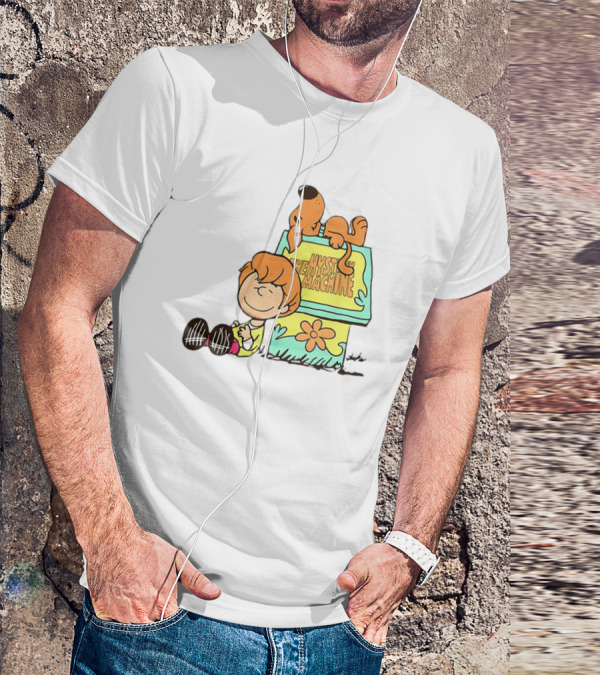 Scooby Doo And Shaggy Rogers Snoopy Style Mystery Machine T-Shirt