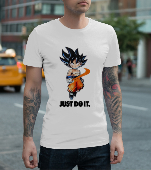 Son Goku Just Do It Dragon Ball Crossover T-Shirt