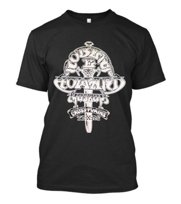 Robert E. Howard Museum Sword Emblem Cross Plains Texas T-Shirt