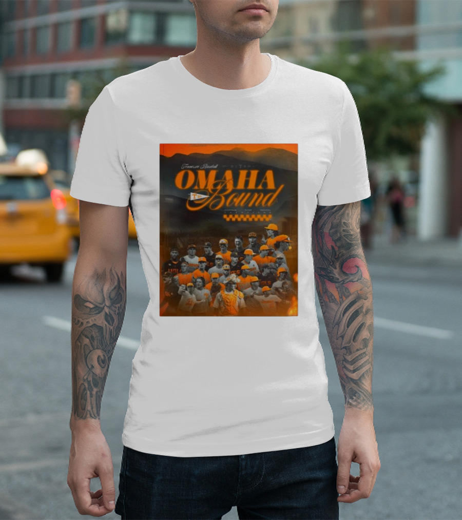 Tennessee Baseball Omaha Bound Team Player T-Shirt