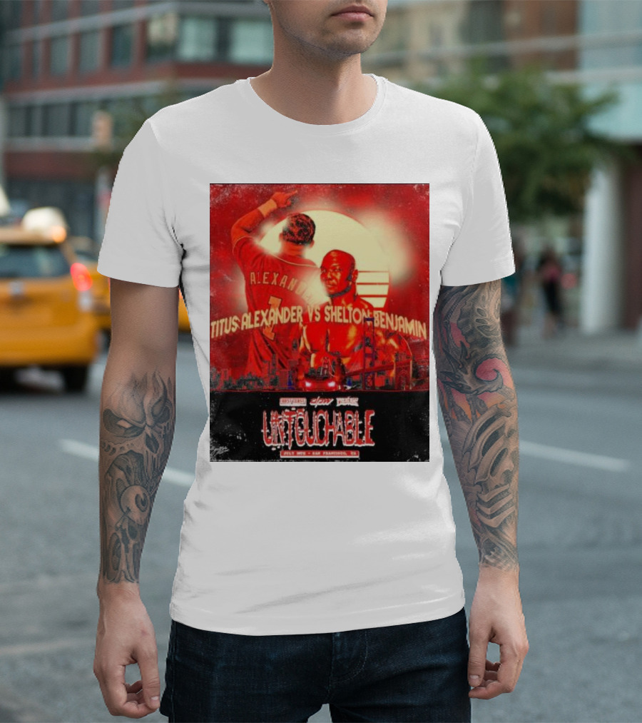 Titus Alexander Vs Shelton Benjamin Untouchable West Coast Pro Wrestling San Francisco CA T-Shirt
