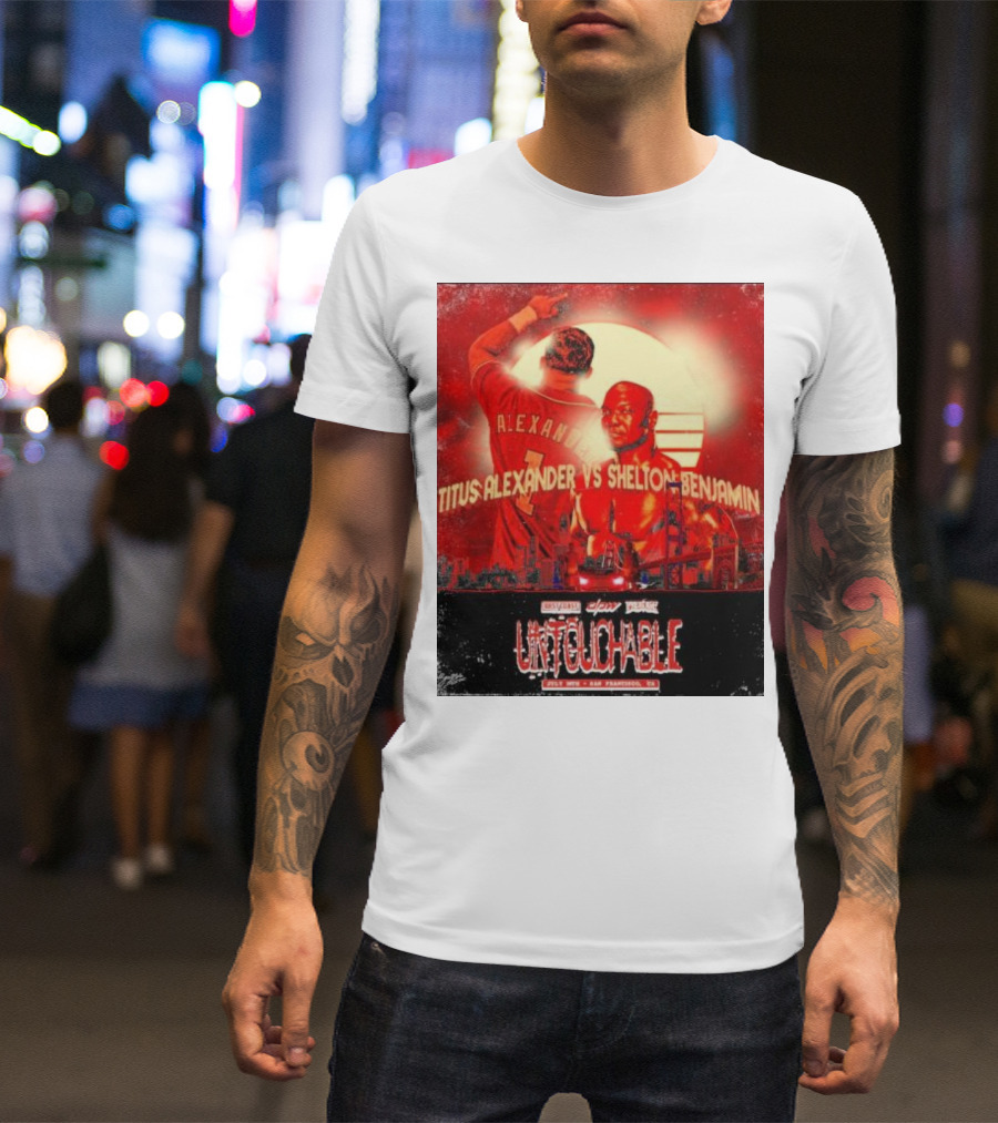 Titus Alexander Vs Shelton Benjamin Untouchable West Coast Pro Wrestling San Francisco CA T-Shirt