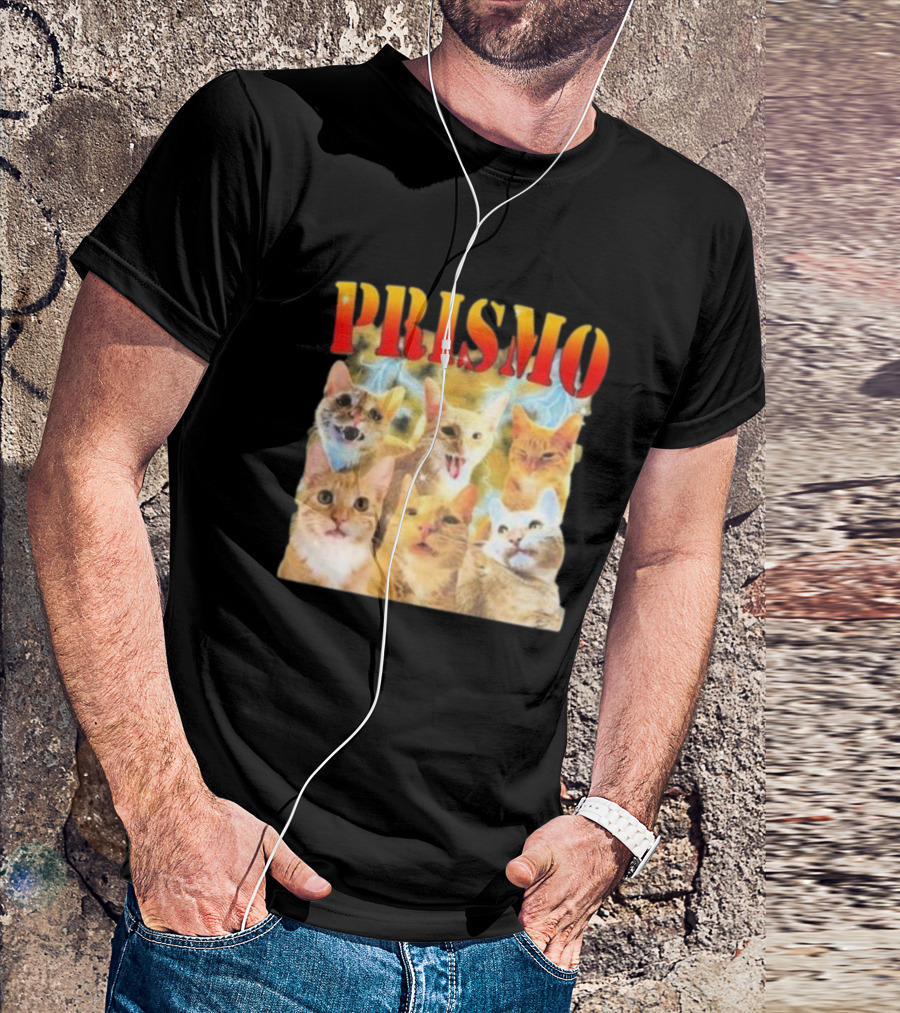 Prismo Cats Colorful Expressions Feline Montage T-Shirt