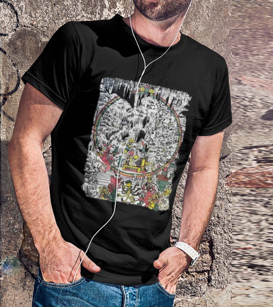 Brian Blomerth Sprinkle’s Glow Mineralogy Psychedelic Cavern Creatures And Vibrant Cosmic Scenes T-Shirt