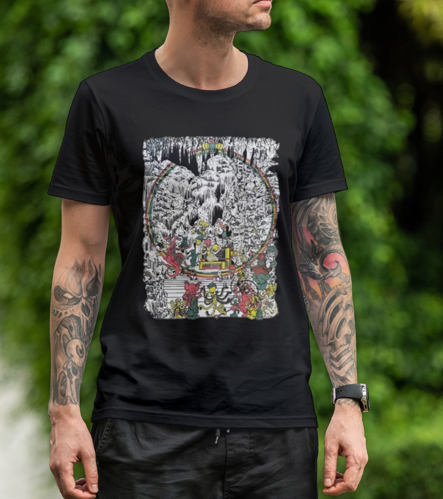 Brian Blomerth Sprinkle’s Glow Mineralogy Psychedelic Cavern Creatures And Vibrant Cosmic Scenes T-Shirt