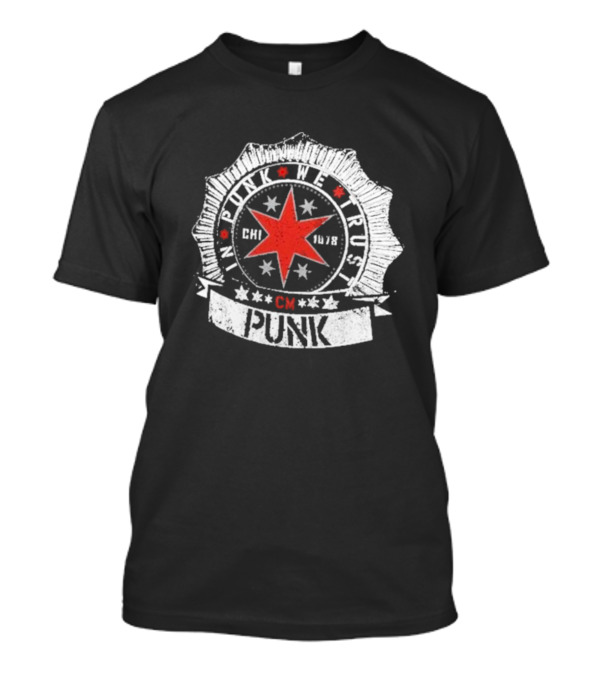 CM Punk In Punk We Trust Chicago Star Badge CHI 1978 T-Shirt