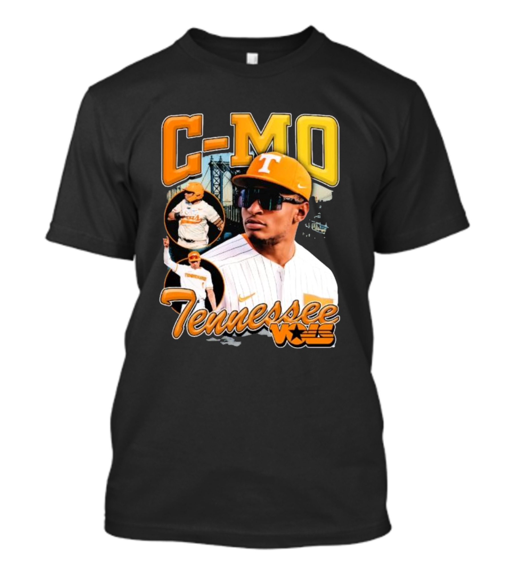 C-MO Tennessee Vols Baseball Vintage T-Shirt