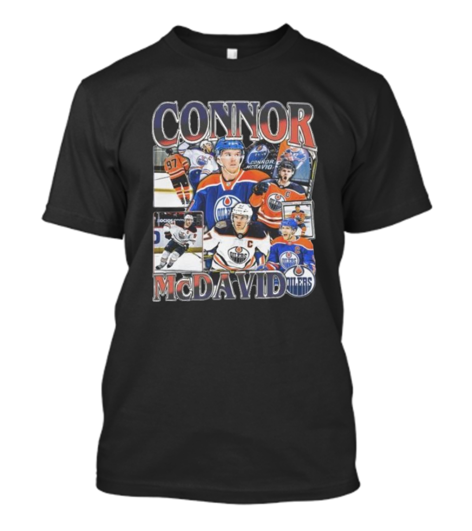 Connor McDavid Edmonton Oilers MVP Player 97 Hockey Images T-Shirt