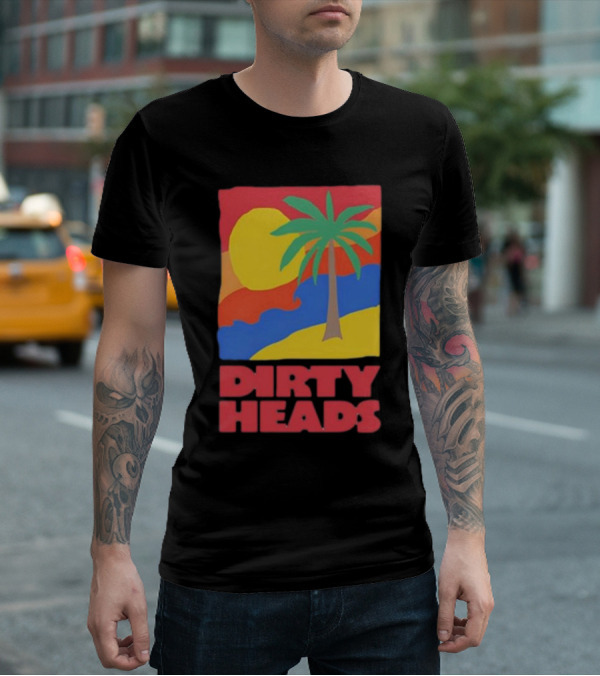Dirty Heads Palm Tree Sunset Beach Vibes T-Shirt