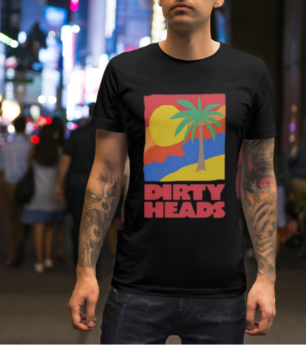 Dirty Heads Palm Tree Sunset Beach Vibes T-Shirt