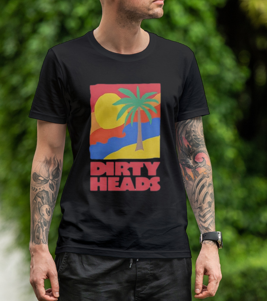 Dirty Heads Palm Tree Sunset Beach Vibes T-Shirt