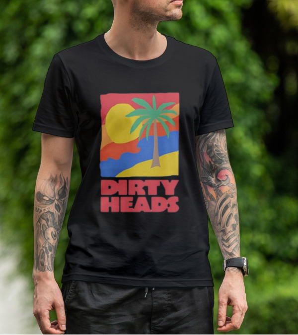Dirty Heads Palm Tree Sunset Beach Vibes T-Shirt