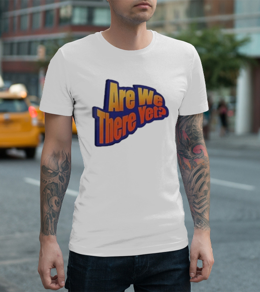 James Marriott Are We There Yet Retro Text T-Shirt